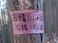 石積沢左岸尾根、石積沢右岸尾根、丹三郎々北尾根、青梅市奥多摩町境界尾根